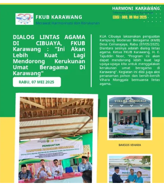 Kantor Urusan Agama (KUA) Cibuaya mengadakan acara penguatan Kampung Moderasi Beragama (KMB) di Desa Cemarajaya 